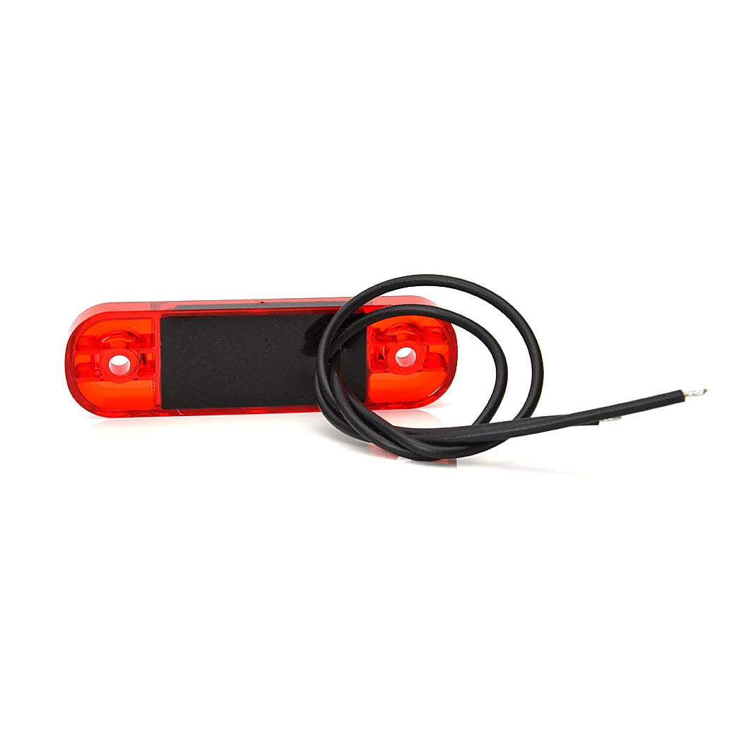 WAS 708 Slim LED Äärivalo - Punainen 12-24V