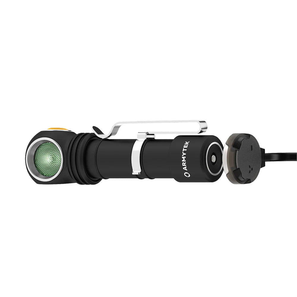 Otsalamppu Armytek Wizard C2 WG Magnet USB Kylmä Sävy & Vihreä 1100 lm
