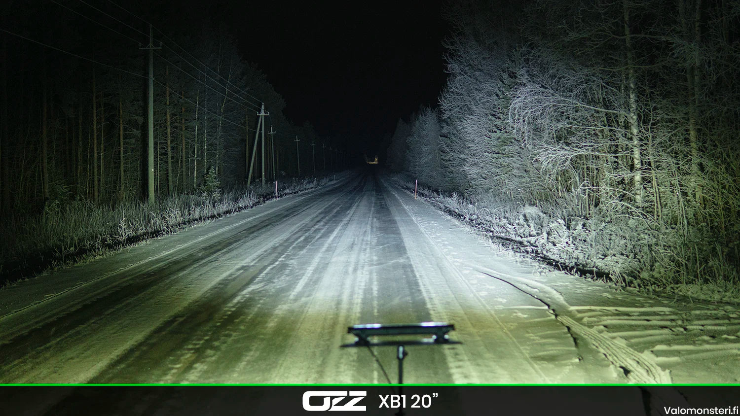 OZZ XB1 20" LED-lisävalopaneeli 533mm musta