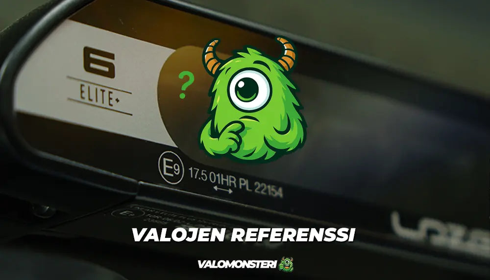 Valojen referenssi - mitä se tarkoittaa?