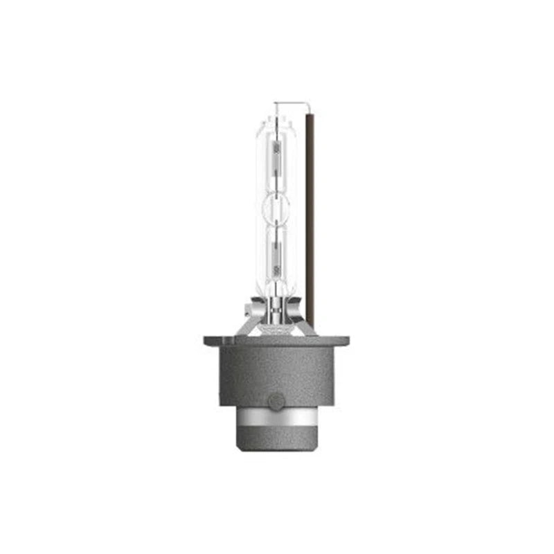 Osram Xenarc Night Breaker Laser D2S -polttimo edestä kuvattuna ilman tuotepakkausta valkoista taustaa vasten.