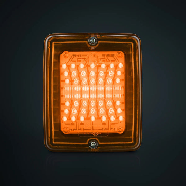 IZE LED Square Suuntavilkku, keltainen linssi – LED-suuntavilkku