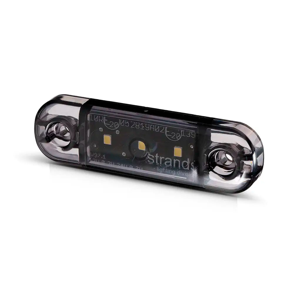 Strands Dark Knight Slim LED Äärivalo, Keltainen, tumma linssi