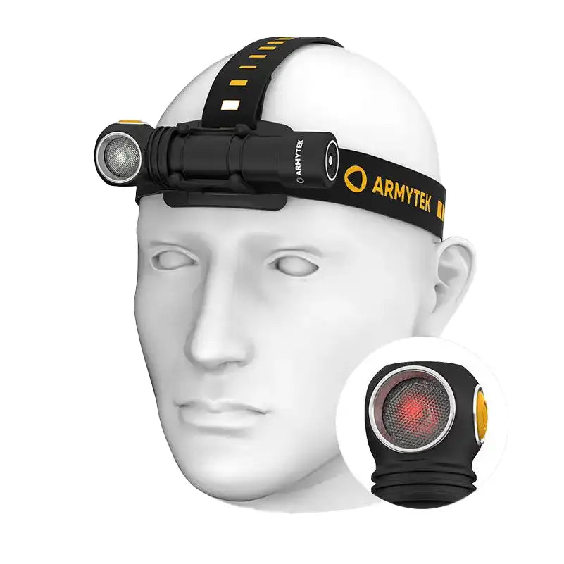 Otsalamppu Armytek Wizard C2 WR Magnet USB Kylmä Sävy & Punainen 1100 lm