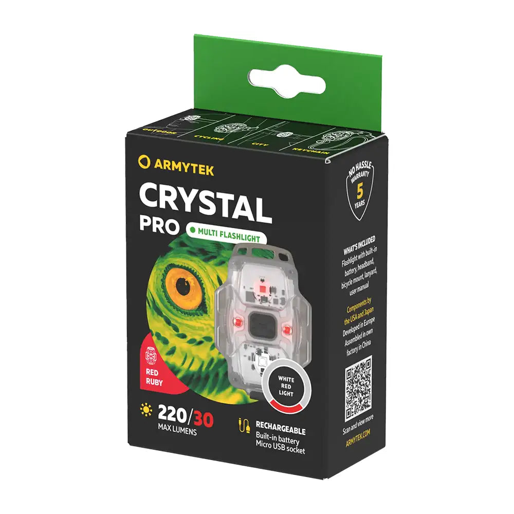 Monitoimilamppu Armytek Crystal Pro Harmaa 7 in 1 Valkoinen & Punainen 220 lm
