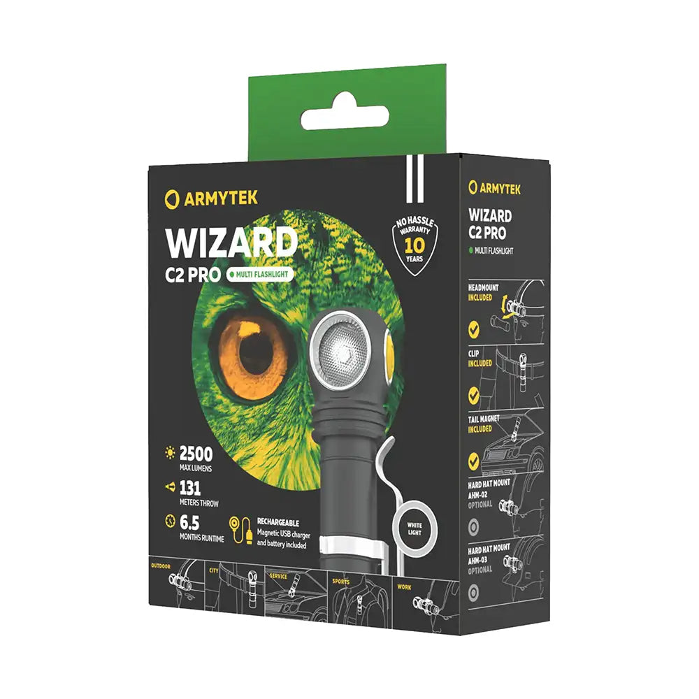 Otsalamppu Armytek Wizard C2 Pro Kylmä Sävy 2500 lm