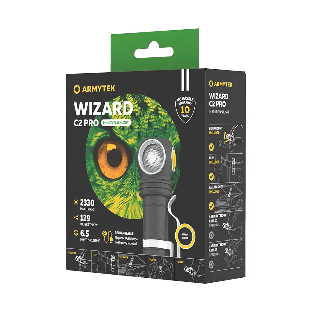 Otsalamppu Armytek Wizard C2 Pro Lämmin Sävy 2330 lm