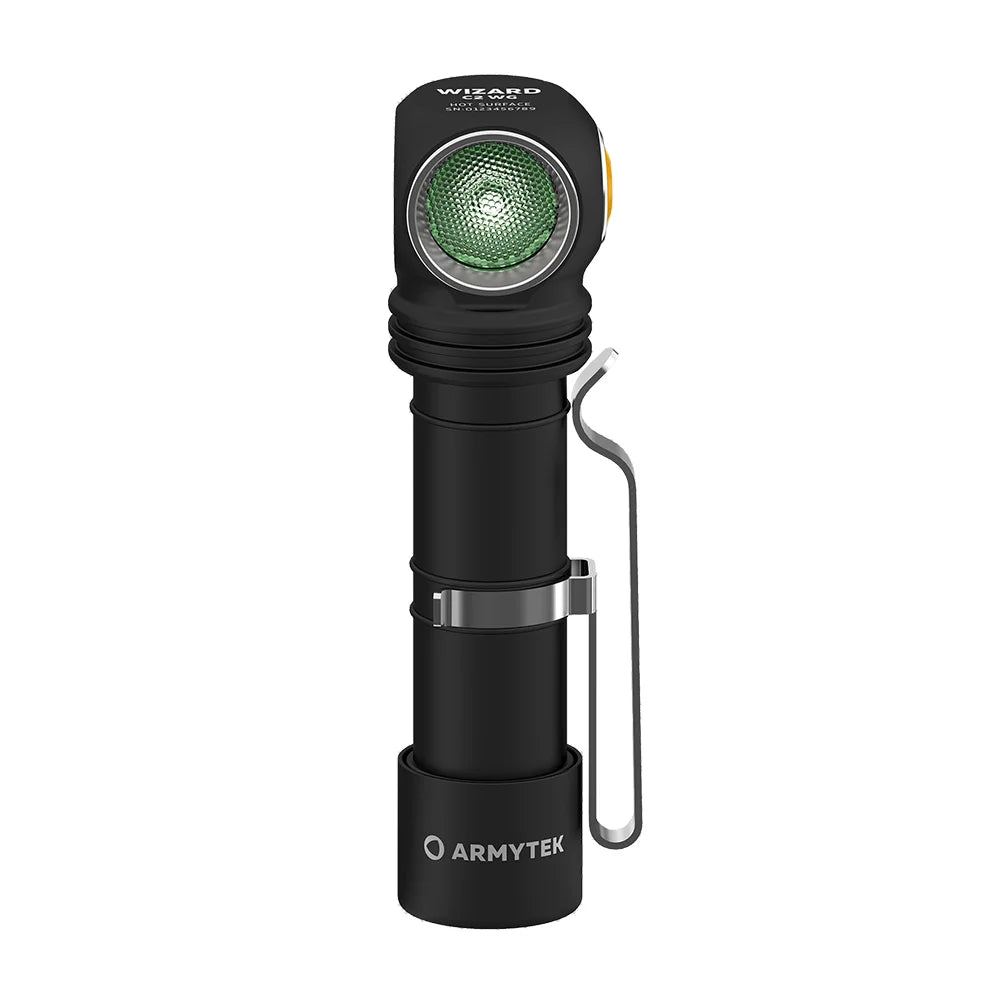 Otsalamppu Armytek Wizard C2 WG Magnet USB Lämmin Sävy &amp; Vihreä 1020 lm