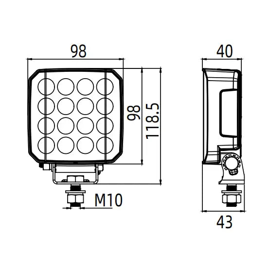 Revon RTV645 LED-työvalo 64W
