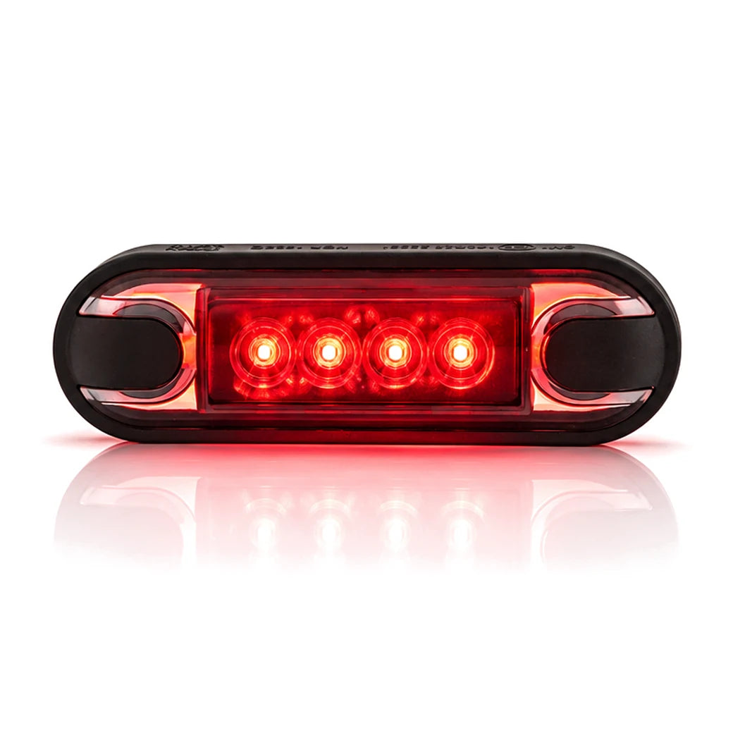 Monsterlux Horus Slim LED-äärivalo, punainen