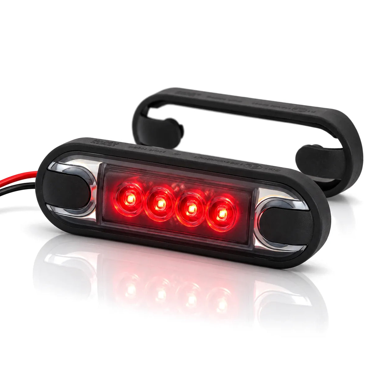 Monsterlux Horus Slim LED-äärivalo, punainen